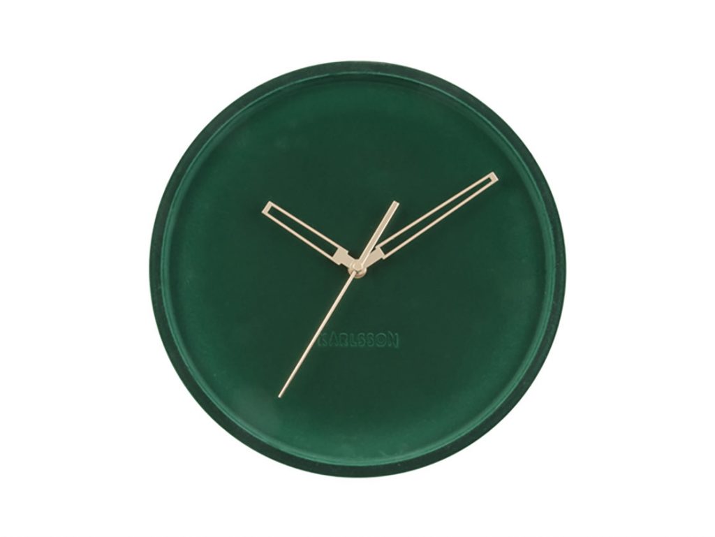 Wall clock Lush velvet Hiero